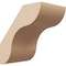 Ekena Millwork 5-inch W x 8-inch D x 8-inch H Carmel Rough Cedar Woodgrain TimberThane Knee Brace, Primed BRCUR05X08X08CARRCPR - alternate 1